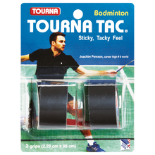 Lade das Bild in den Galerie-Viewer, Tourna Tac Badminton Overgrip – 2er Pack (Weiß, Blau & Schwarz)