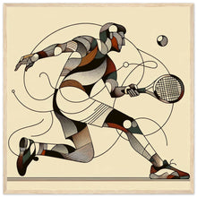 Load image into Gallery viewer, &quot;Vivid Volley&quot; Premium-Poster aus mattem Papier mit Holzrahmen
