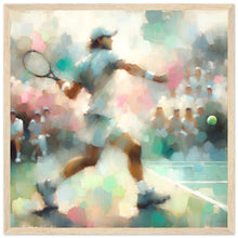 Load image into Gallery viewer, &quot;Impressionist Match – The Art of Tennis&quot; Premium-Poster aus mattem Papier mit Holzrahmen
