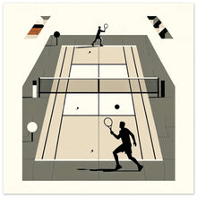 Load image into Gallery viewer, &quot;Match in Motion – Stylish Court Dynamics Art&quot; Premium Poster auf mattem Papier
