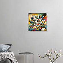 Load image into Gallery viewer, &quot;Abstract Ace - The Artistry of Tennis&quot; - 50x50cm Premium Poster auf mattem Papier
