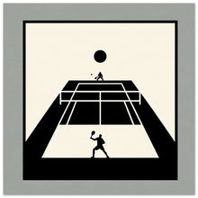 Load image into Gallery viewer, &quot;Monochrome Match – Essence of Tennis Art&quot; Premium Poster auf mattem Papier
