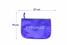 Lade das Bild in den Galerie-Viewer, HEAD Kulturbeutel / Tennis Essentials Tasche – Lila mit türkisem Reißverschluss
