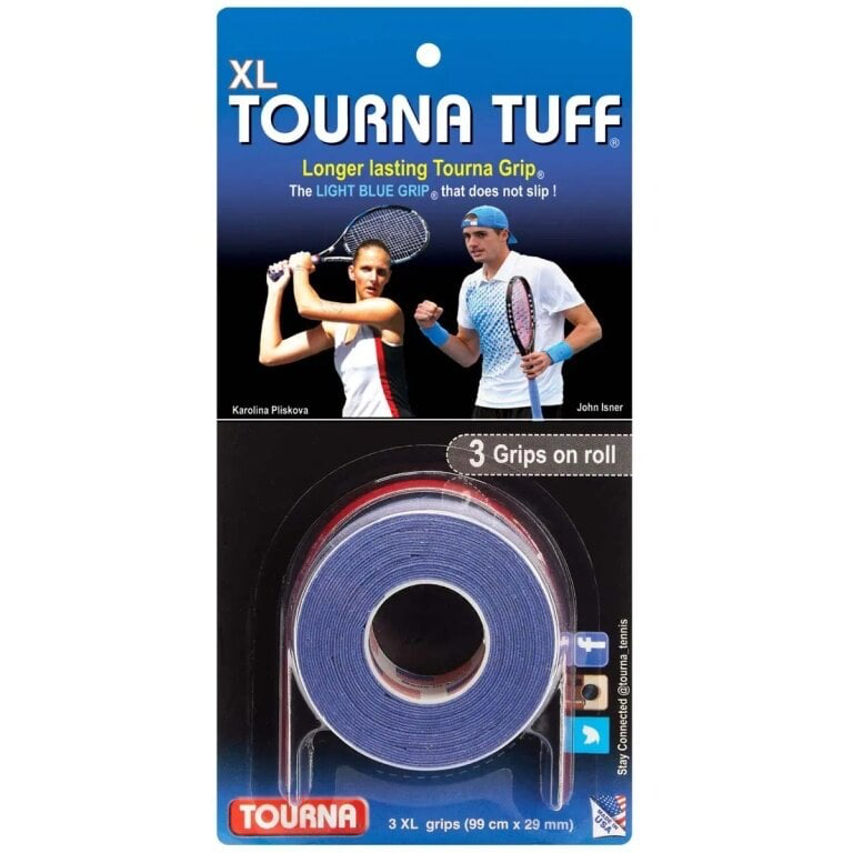 Tourna Tuff XL Overgrip - 3er Packung (blau)