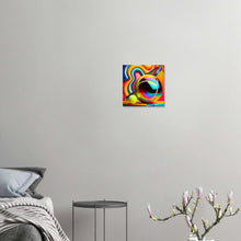 Load image into Gallery viewer, &quot;Psychedelic Spin - Tennis in Vivid Color&quot; -  Premium Poster auf mattem Papier
