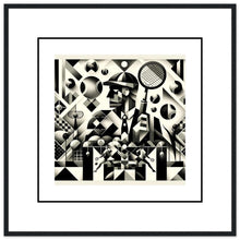 Load image into Gallery viewer, &quot;Strategic Play - Checkmate on the Court&quot; Premium-Poster aus mattem Papier mit Holzrahmen
