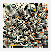 Load image into Gallery viewer, &quot;Racquet Rhapsody – A Tapestry of Tennis&quot; Premium Poster auf mattem Papier
