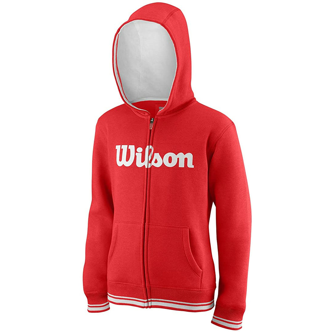 Wilson Hoodie Kinder Rot Weiß - Tennisbase Shop
